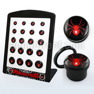 brpg139 board w acrylic screw fit plug with spider logo