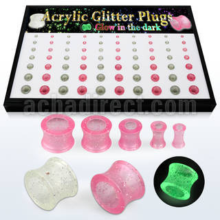 brpg177 tray of glitter tunnel on day glow tunnel at night