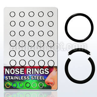 brsgt1 display board of black pvd plated segment rings