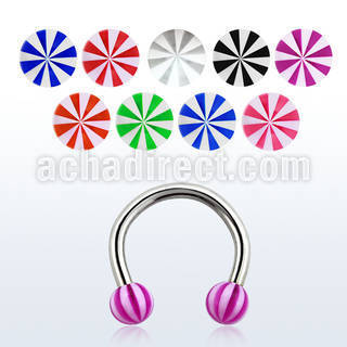 cbebe barbell circular acero quirurgico bolas acrilicas pelota playa 3mm 8mm distribuidor