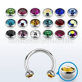 cbehjb3 barbell circular acero quirurgico medias bolas joya bisel 3mm distribuidor