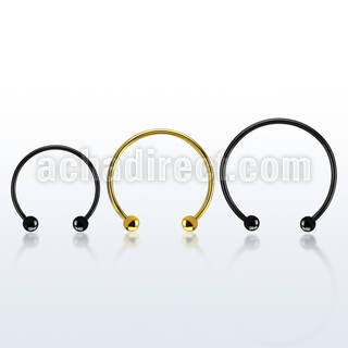 cbmtb4l xxl anodized steel circular barbell, 14g w 4mm balls