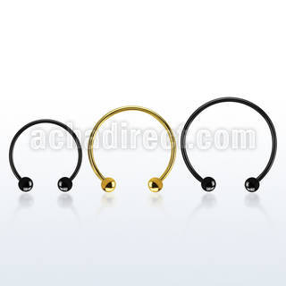 cbmtb5l xxl anodized steel circular barbell, 14g w 5mm balls