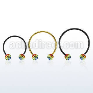 cbmtfg6l xxl black steel cbr 6mm multi crystal balls w rb colors