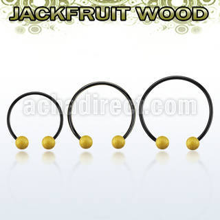 cbmtjf5l xxl anodized steel cbr, 14g w 5mm jackfruit wood balls