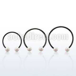 cbmtop5l xxl anodized steel cbr, 14gw 5mm synthetic opal balls