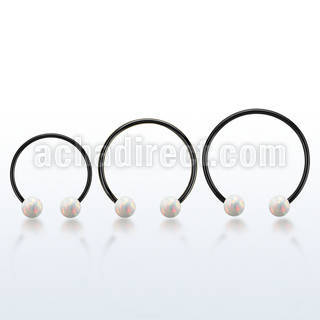 cbmtop6l xxl anodized steel cbr, 14gw 6mm synthetic opal balls