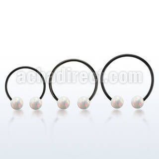 cbmtop8l xxl anodized steel cbr, 14gw 8mm synthetic opal balls