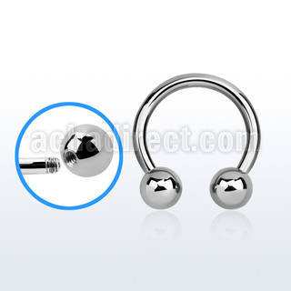 cbr12b 316l steel 2mm circular barbell with external 6mm ball