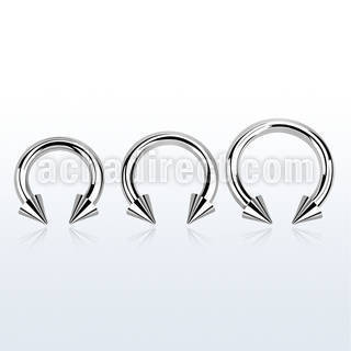 cbrcn8 316l steel 3mm circular barbell with internal 6mm cone