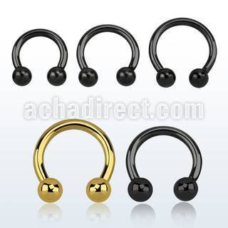 cbrt10 pvd plated 316l 2 5mm circular barbell with 6mm ball