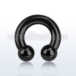 cbrt2 barbell circular acero quirurgico pvd negro 6mm bolas 10mm rosca interna distribuidor mayorista