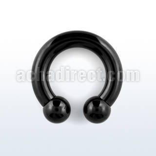 cbrt4 pvd 316l steel 5mm circular barbell w intern 8mm balls 