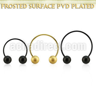 cbstfo5l xxl anodized steel cbr, 16g w 5mm frosted steel balls