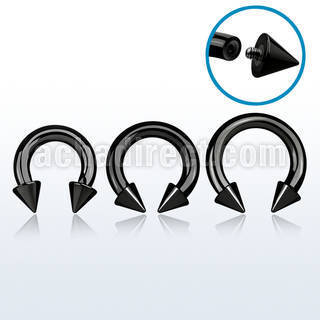 cbtcn6 pvd plated 316l 4mm circular barbell with 7mm cone