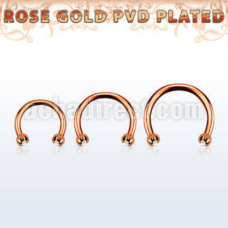 cbttjb25 rose gold steel circular barbell w tiny 2.5mm jewel ball