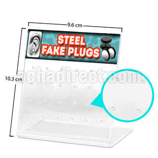 dac24x empty display with 24 holes for fake plug ear stud