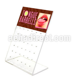 dac36 empty display with 36 holes for tongue piercing