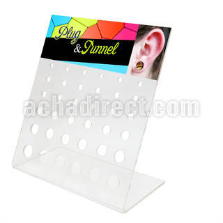 dac43 empty display for screw plug flesh tunnel with 36 holes