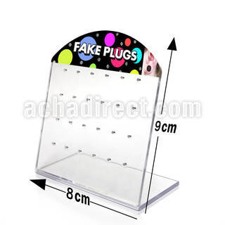 dac74 empty display w holes for fake plug ear stud