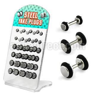 dacb71 board of high polished 316l fake plug with o ring