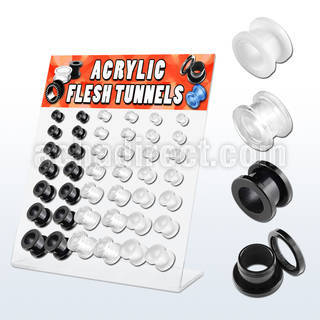 dapg3 display 42 dilataciones tunel tornillo acrilicas 3mm 12mm distribuidor