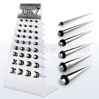 dapg48 board of mirror polished 316l taper with rubber o ring