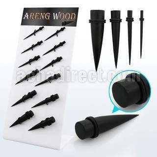 dapg95 board of organic areng wood tapers with double o rings