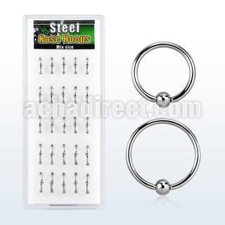 dbcr2 316l steel ball closure ring with 2 5mm closure ball