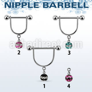 dfrsnp6 steel nipple stirrup w 6m triple line multi crystal ball