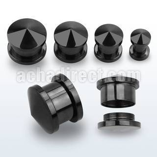 dhtp anodized steel internal thread stash plug w spiked top