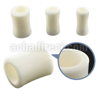 dpwh white bone double flared flesh tunnel size 4mm to 6mm