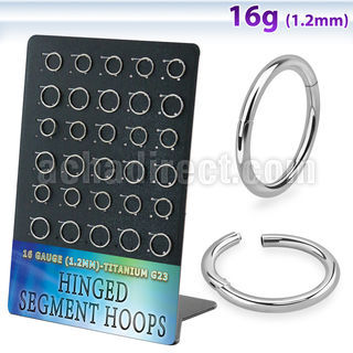 dusegh1 titanium g23 hinged segment rings 30pcs
