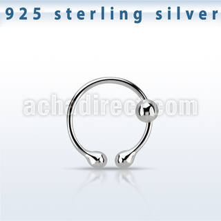 fns05 silver fake nose clip with 2mm ball diameter 8mm