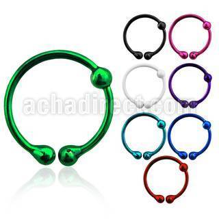 fns06p color silver fake nose clip w 2mm ball diameter 10mm