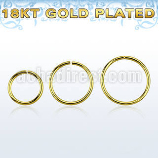 gpsel20 0 8mm gold plated silver seamless ring diameter 8 12mm