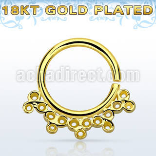 gpsepv5 gold plated silver septum ring w elaborate indian design