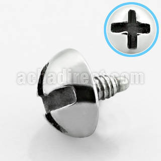 id4 316l steel screw nut dermal anchor top for base plate