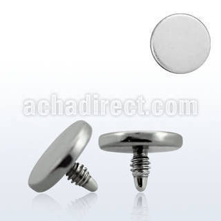 ie5 5mm 316l steel dermal anchor disk top for base plate