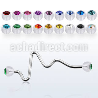 ineajb5 steel industrial heart bea barbell acrylic crystal ball