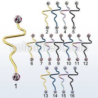 intefr5a anodized steel industrial heartbeat barbell w dotted balls