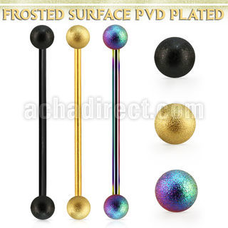 intfo5 anodized steel industrial barbell wmm frosted steel ball