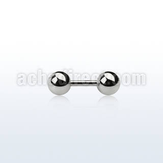 ipb5 316l steel fake plug with two 5mm ball shaped ends