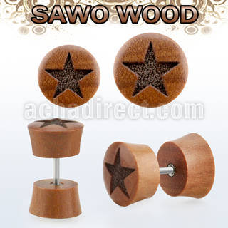 iplswf sawo wood fake plug wlaser edged star logo