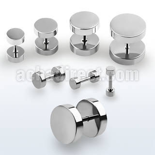 iprd plug falso acero quirurguco brillo espejo anillos goma venta