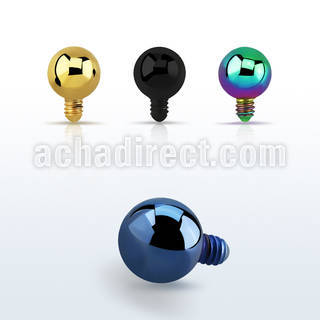 itb3 3mm anodized 316l steel dermal ball top for base plate