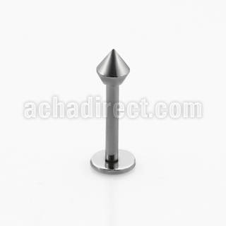 lbcnh3 surgical steel 1 2mm labret with 3mm spear cone