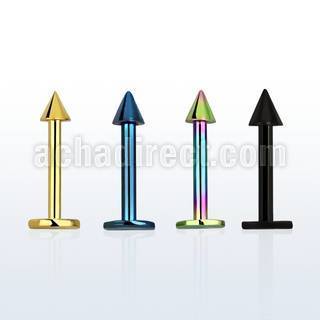 lbtcn25 labret acero quirurgico anodizado cono 2 5mm 8mm distribuidor mayorista