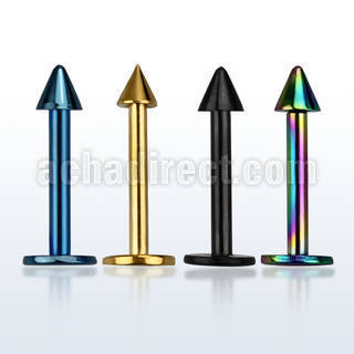 lbtcnm25 anodized 16g 316l steel monroe piercing with 2 5mm cone