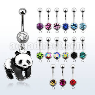 mcd688 belly banana w a painted panda shaped dangling 
